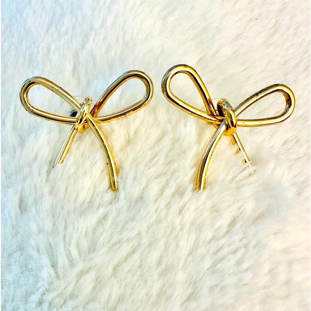 Bow Gold Stud Earring Baublebar